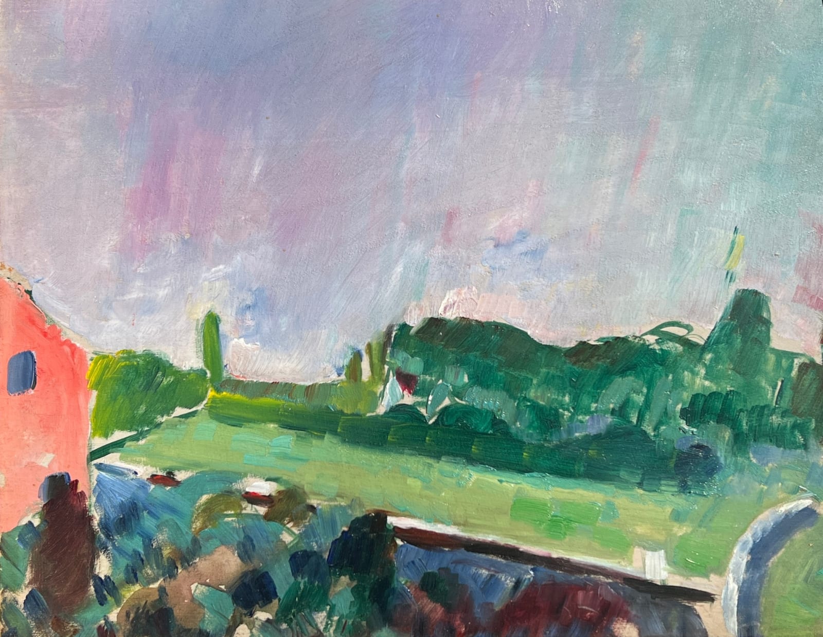 Arthur B. Carles, French Scene at Voulangis, c. 1921