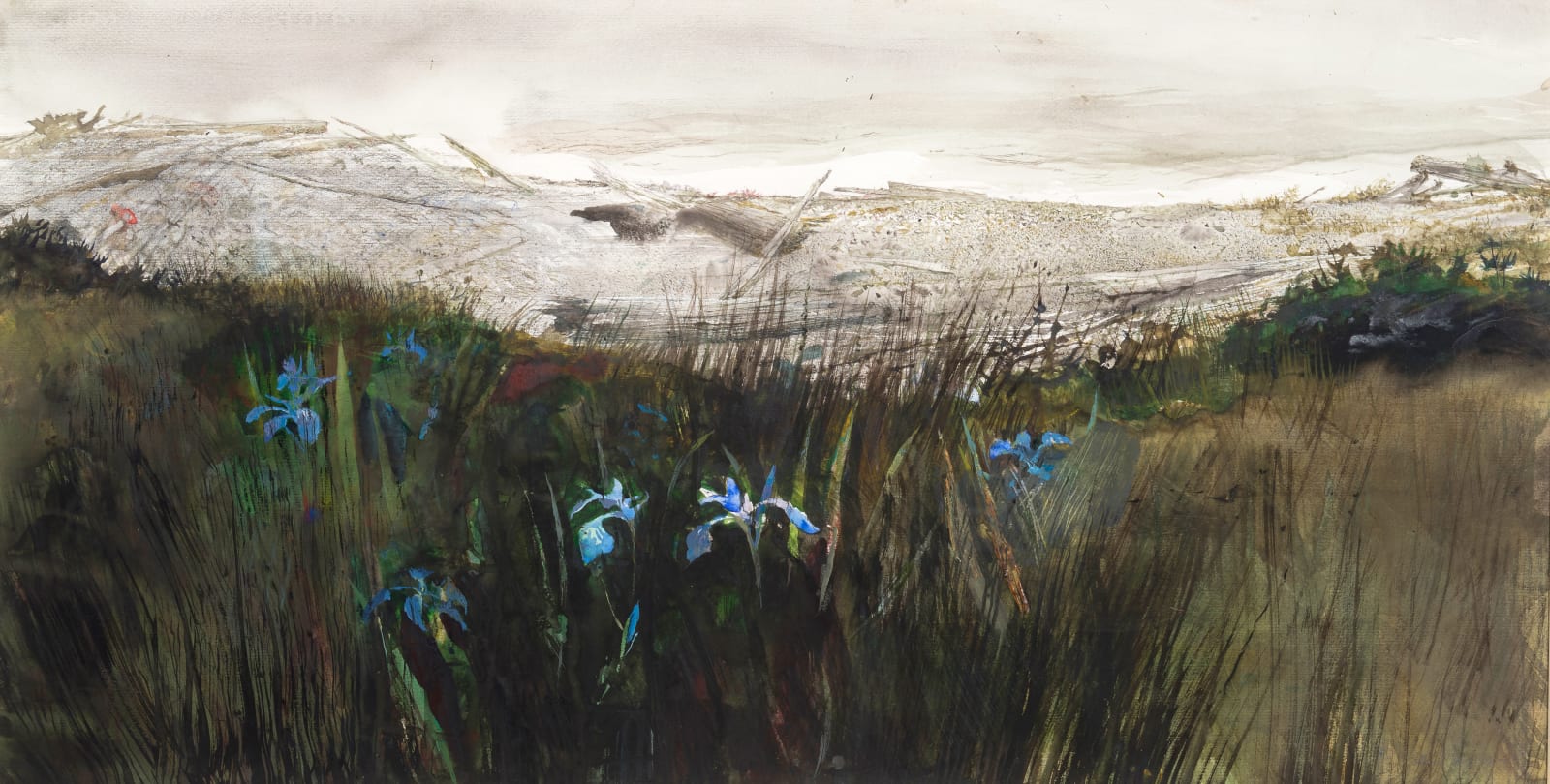 Andrew Wyeth, Flags at Sea, 1997