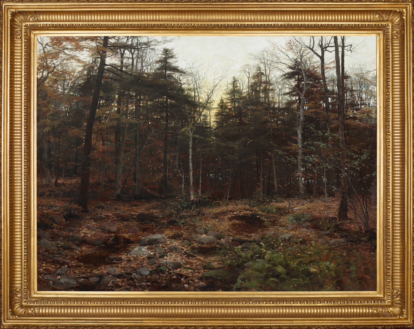 William Bliss Baker, Woodland Scene, 1885