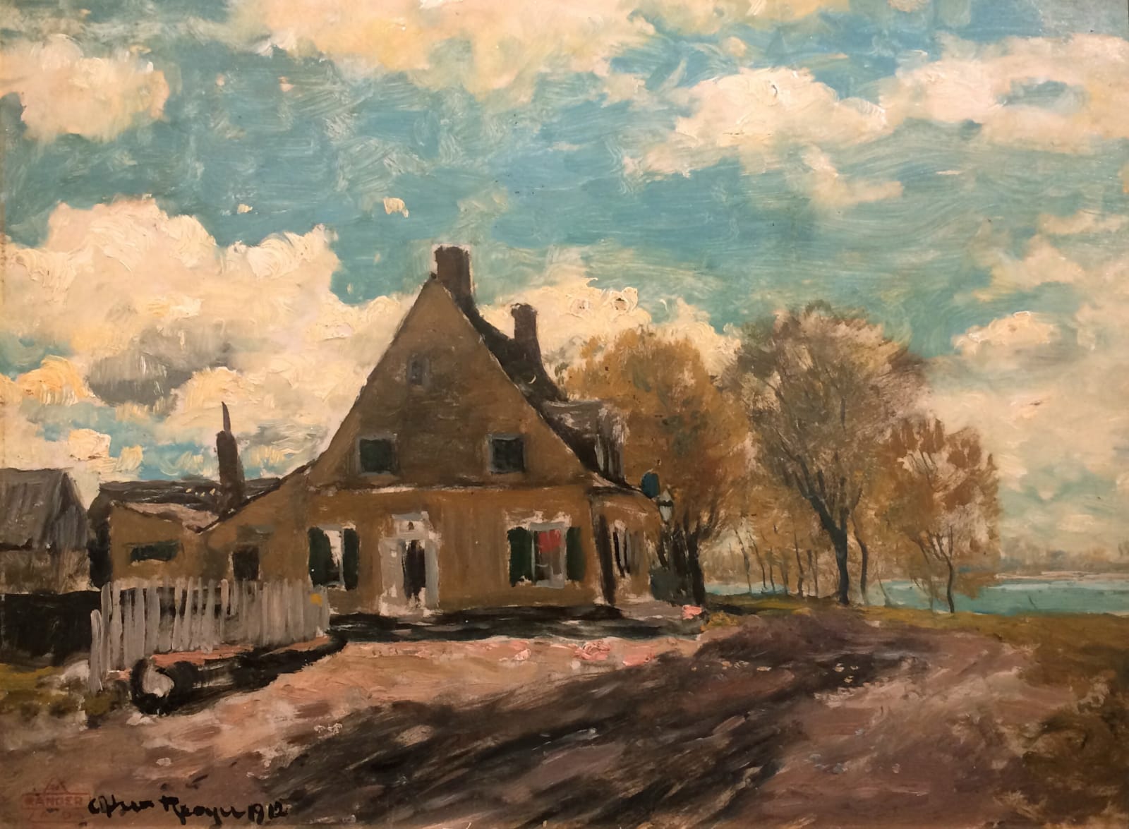 Henry Ward Ranger, House by the Lake Midday, 1912