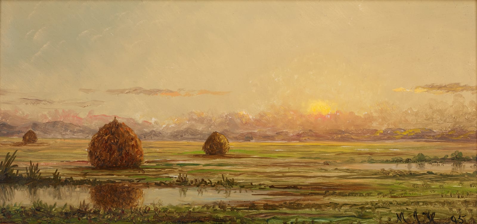 Martin Johnson Heade, Sunset - A Sketch, 1895