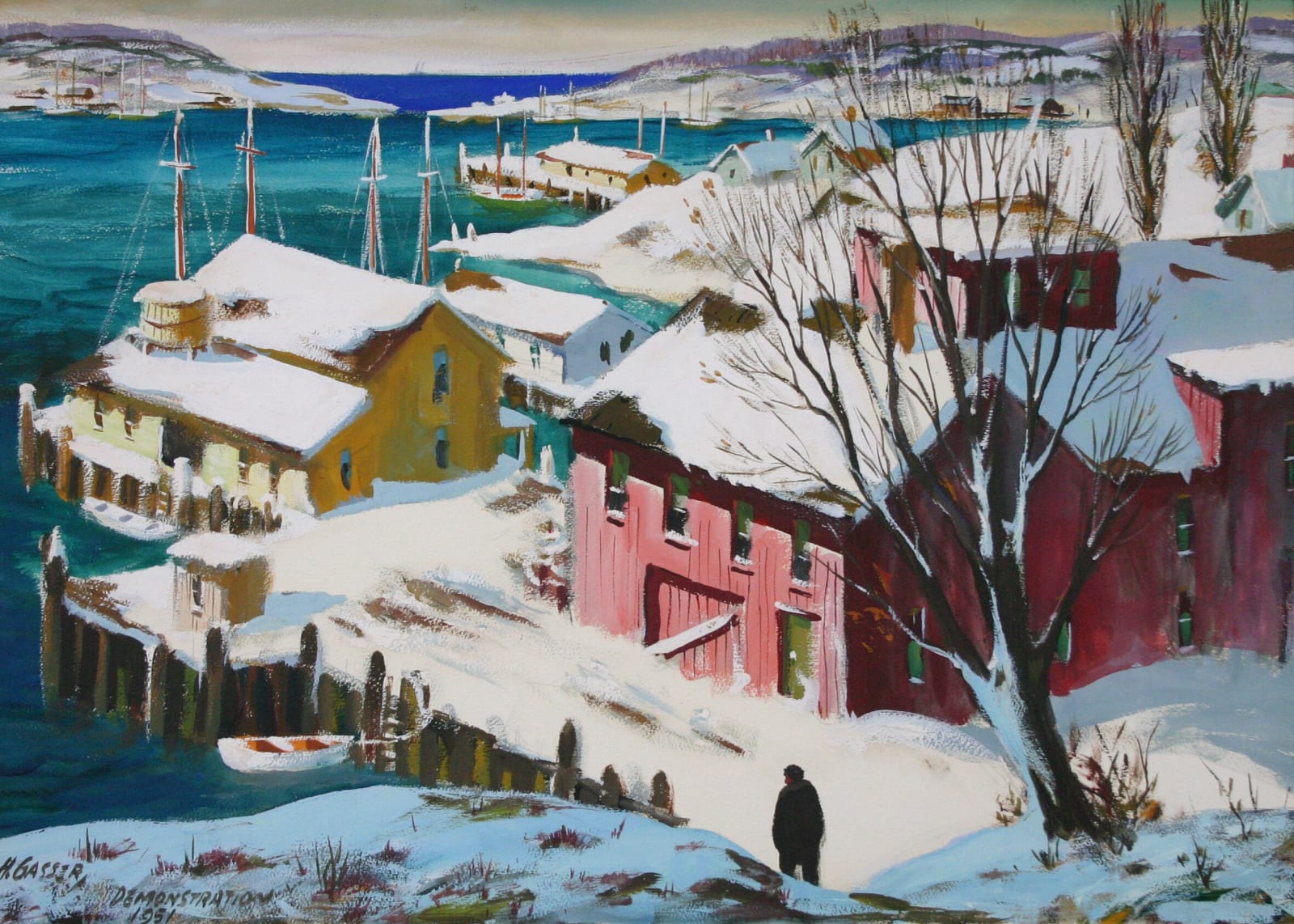 Henry Gasser, Cape Ann Harbor, 1951