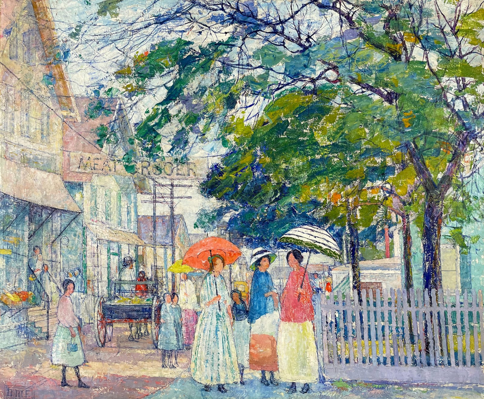 Nancy Maybin Ferguson, Summer Streetscape in New England