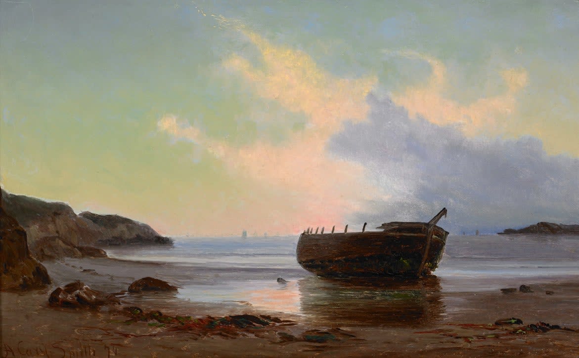 Archibald Cary Smith, Cove Scene at Dusk, 1874