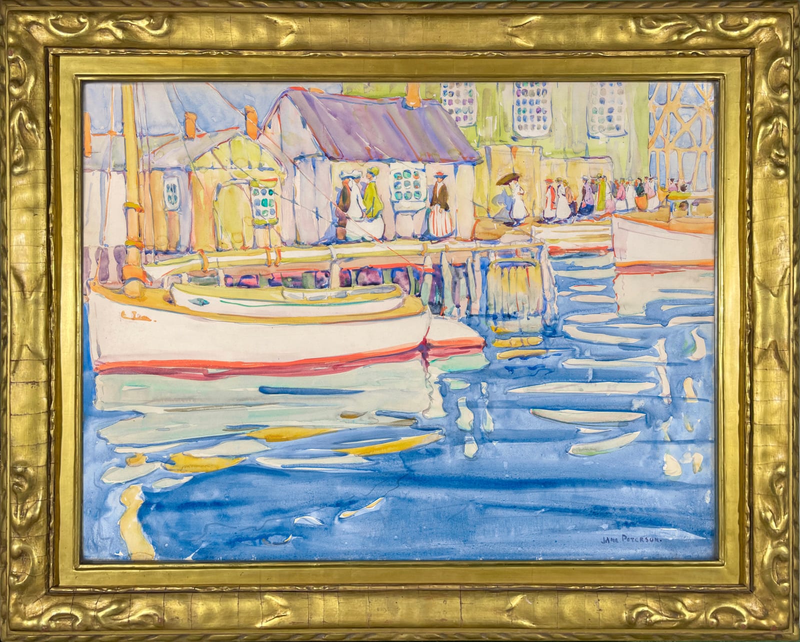 Jane Peterson, The White Boat, Edgartown, c. 1916