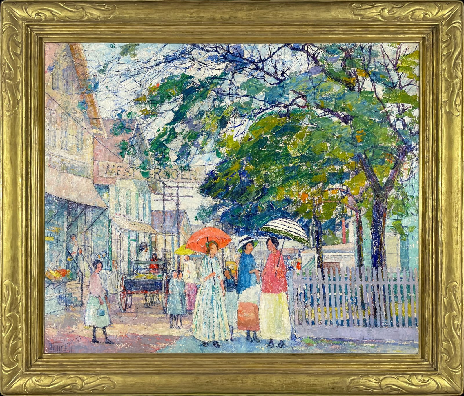 Nancy Maybin Ferguson, Summer Streetscape in New England