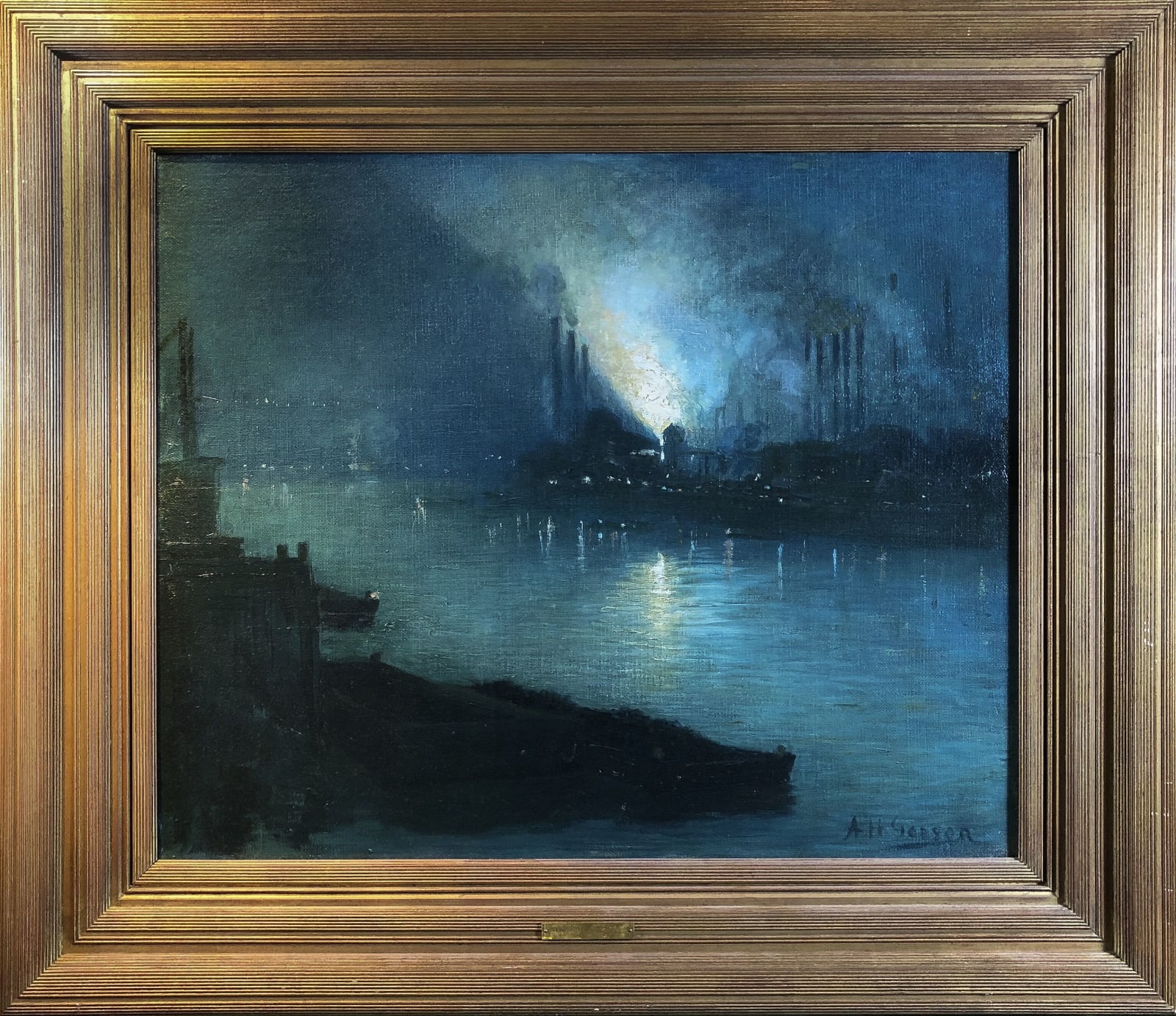Aaron Gorson, Pittsburgh Steel Mills at Night