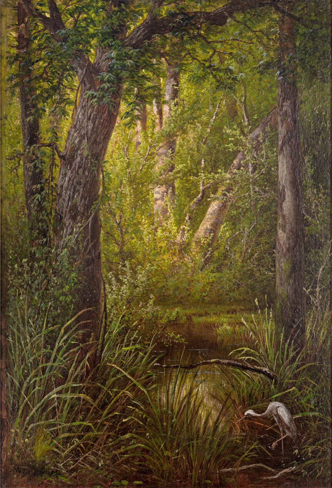 William Trost Richards, Woodland Interior