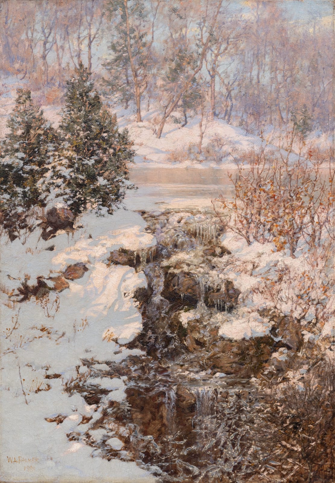 Walter Launt Palmer, Winter Stream, 1889