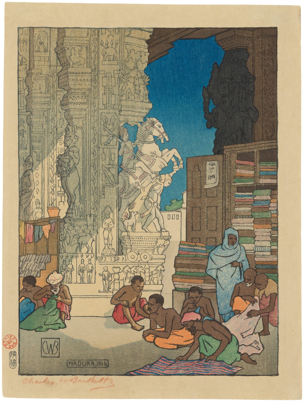 Charles W. Bartlett (1860-1940), Madura. 1916, from '1st Series. India', 1916