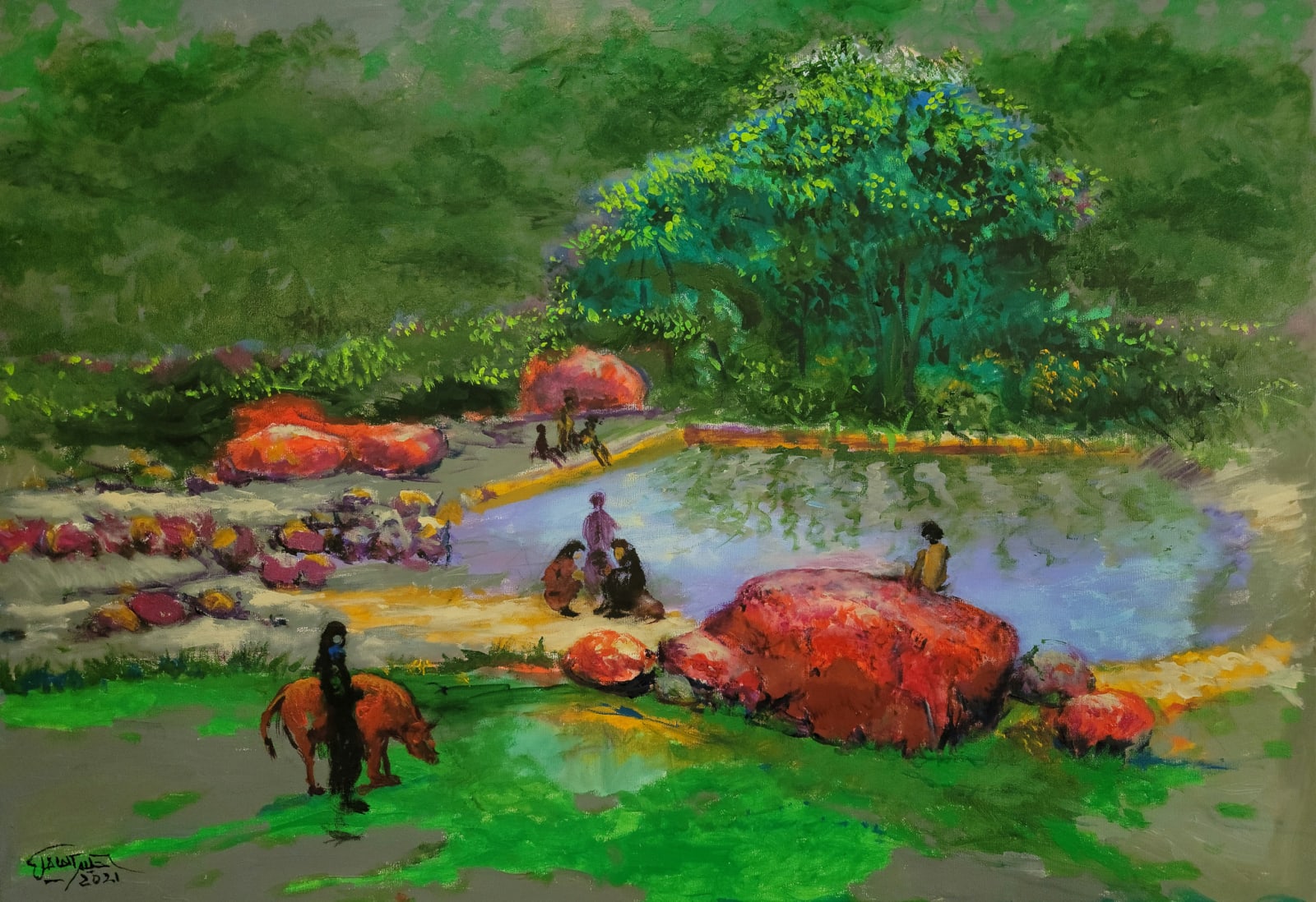 Hakim Alakel, Untitled, 2021