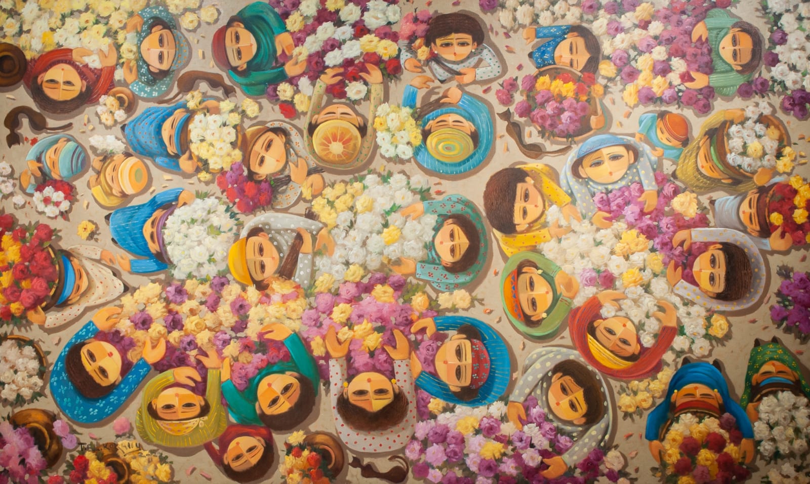 Taha El-Kourany, Flowers Collectors, 2022