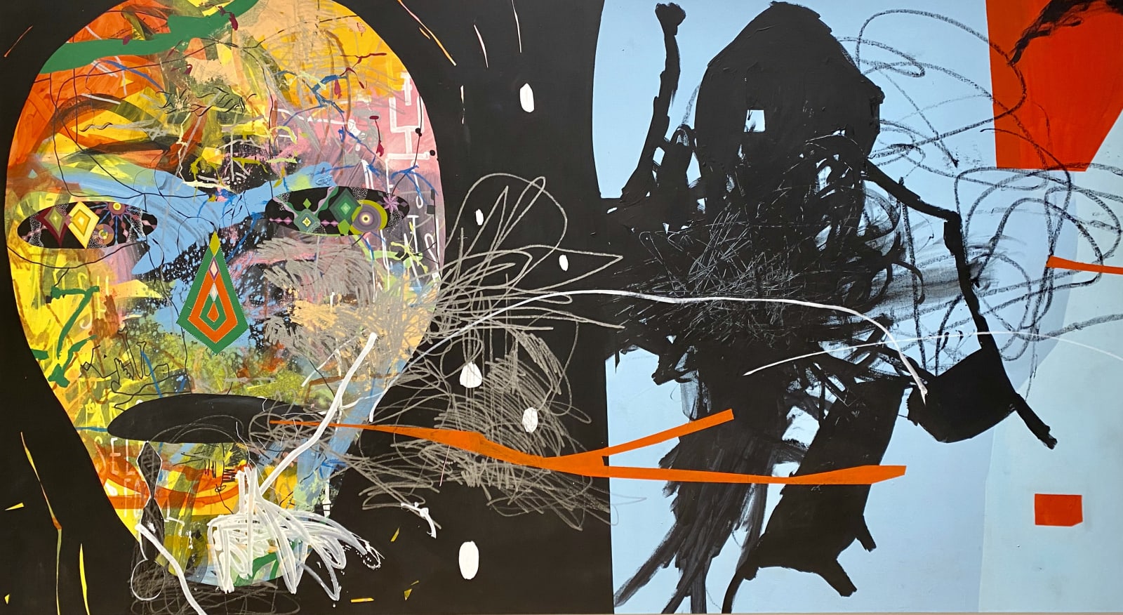 Herbert Baglione, Basquiat Homage 1, 2018