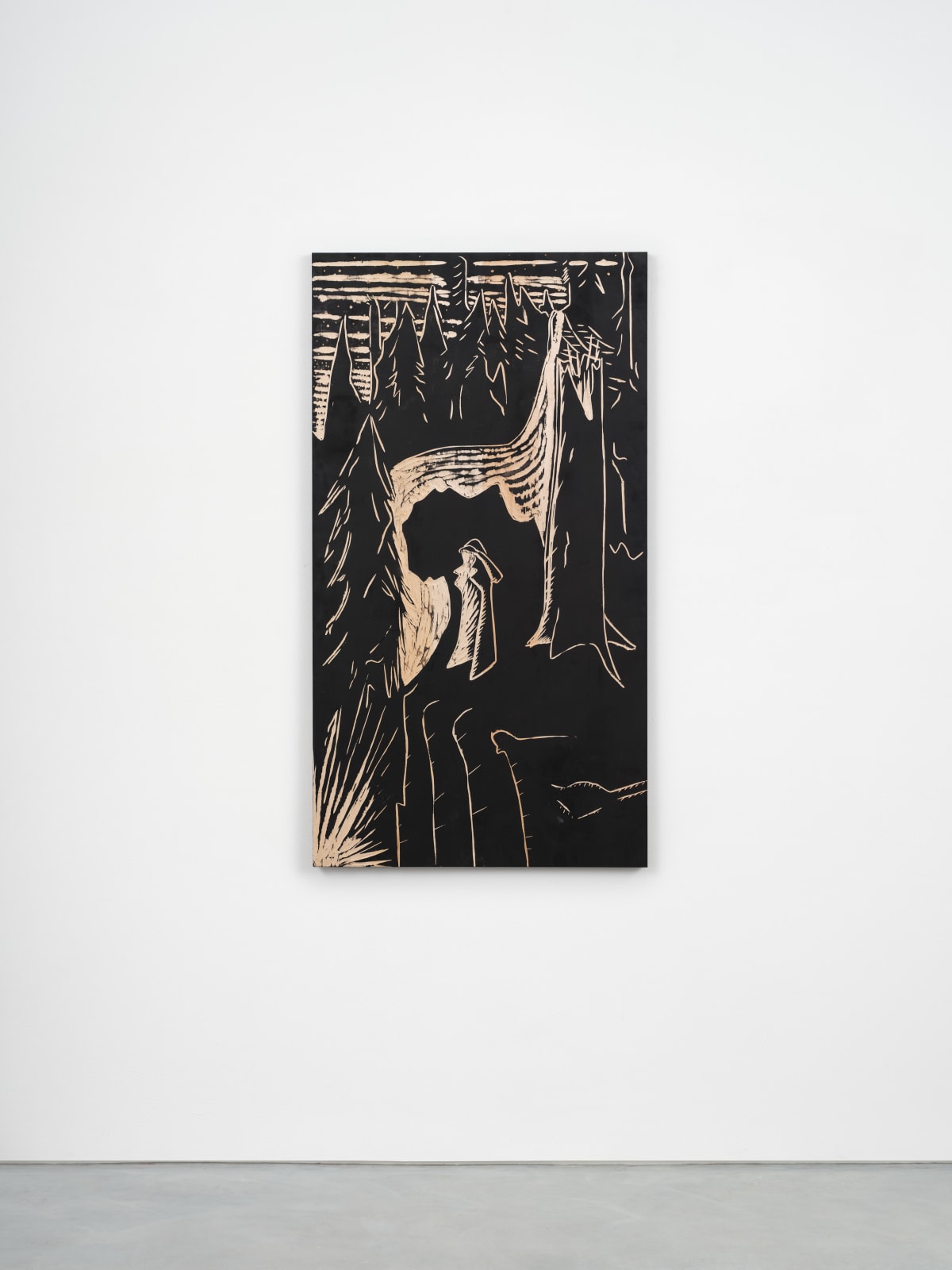 Jordan Rountree, A Figure Looks Over the Edge II, 2025