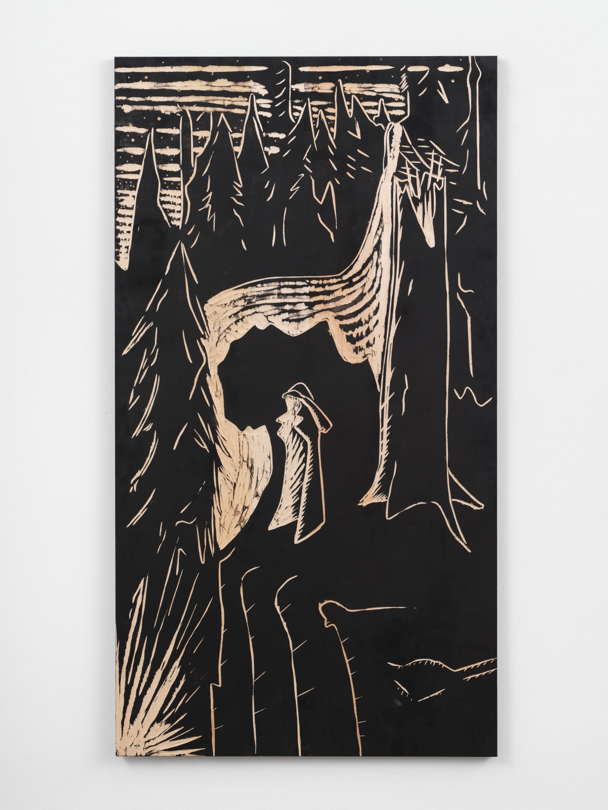 Jordan Rountree, A Figure Looks Over the Edge II, 2025