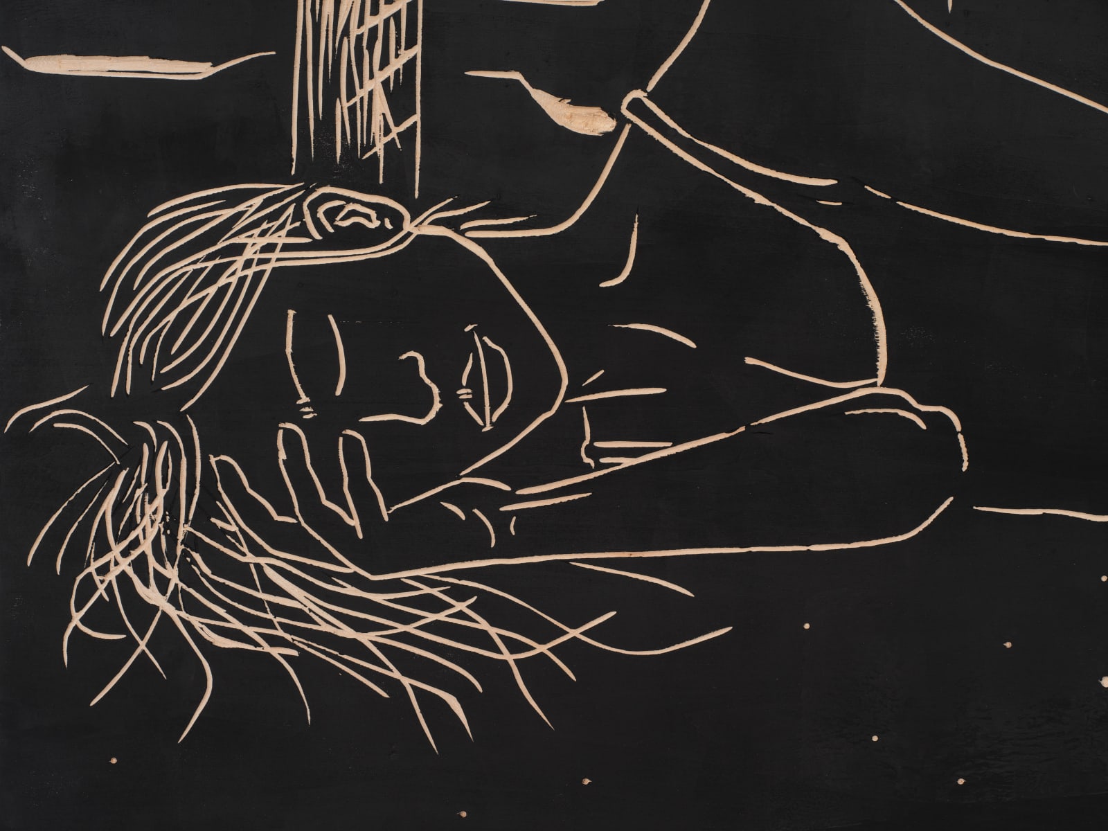 Jordan Rountree, A Figure Sleeps in the Woods, 2025