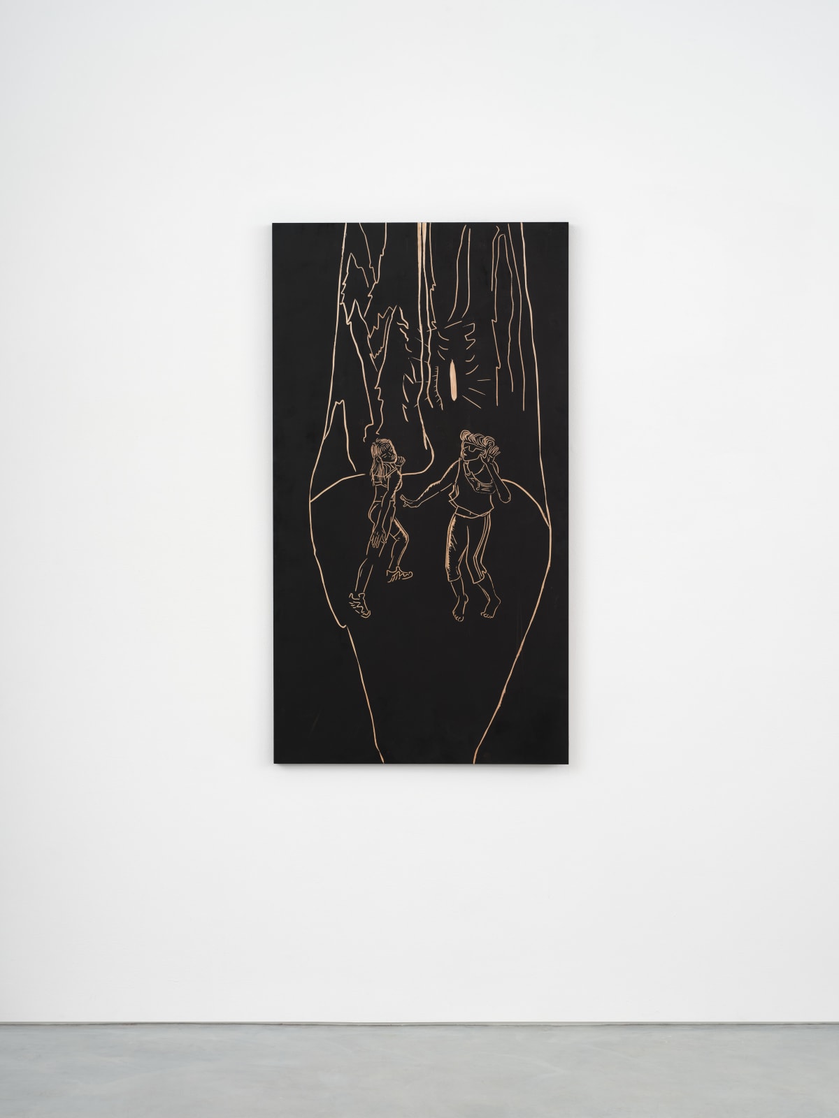 Jordan Rountree, Two Revelers Dance in the Woods II, 2025