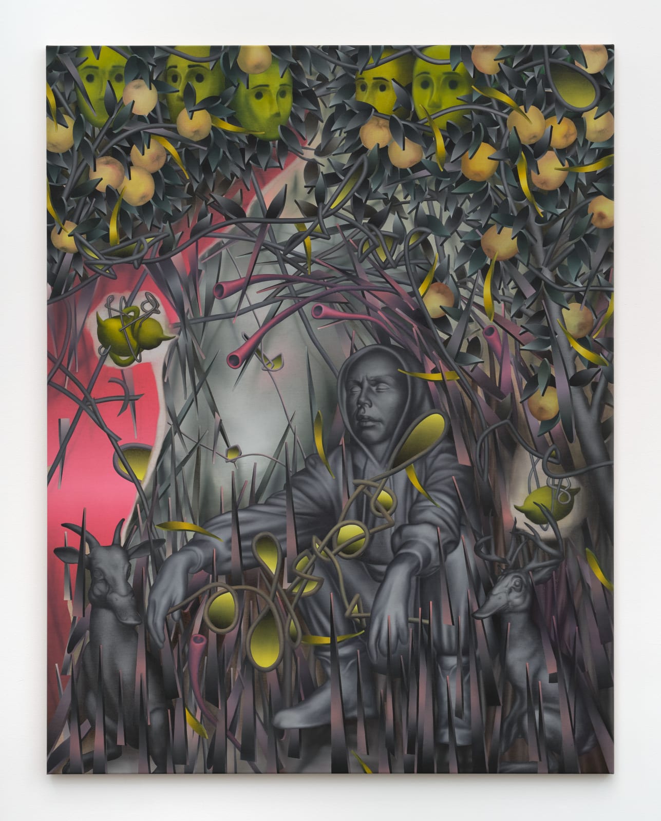 László von Dohnányi, A bunch of fruit hanging from a tree, 2023