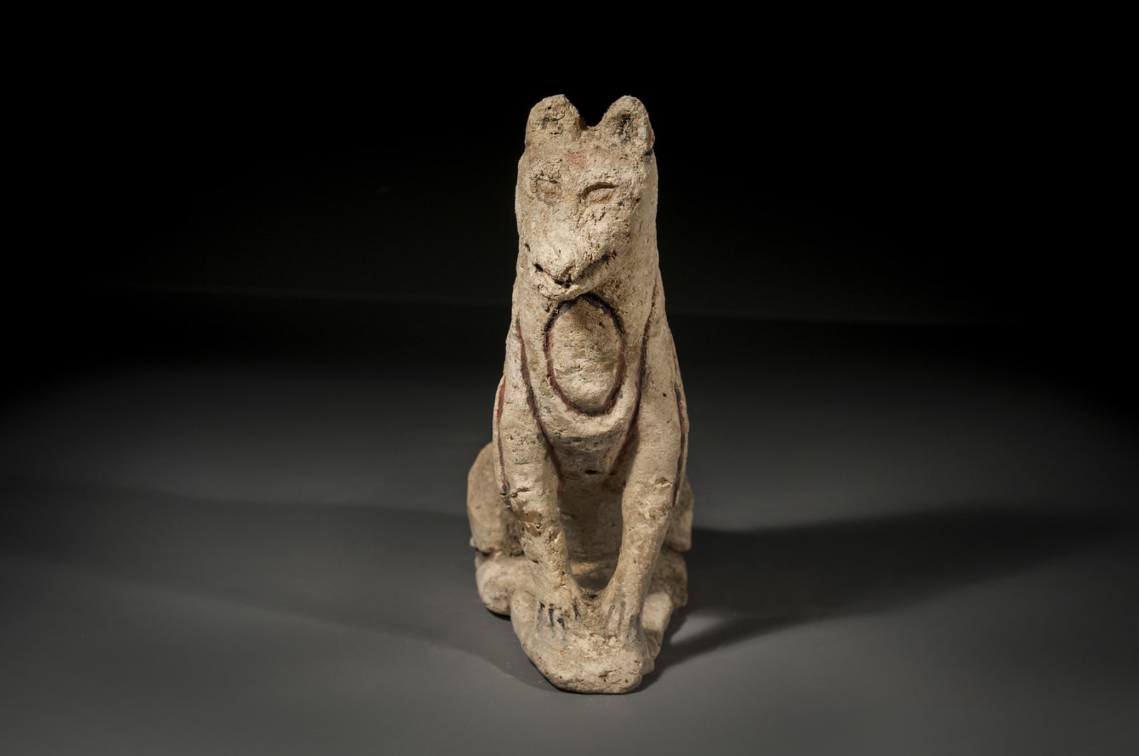 Ceramic Mesopotamian Figurine of a Dog, Early Bronze Age, 2700 B.C.E. - 2500 B.C.E.
