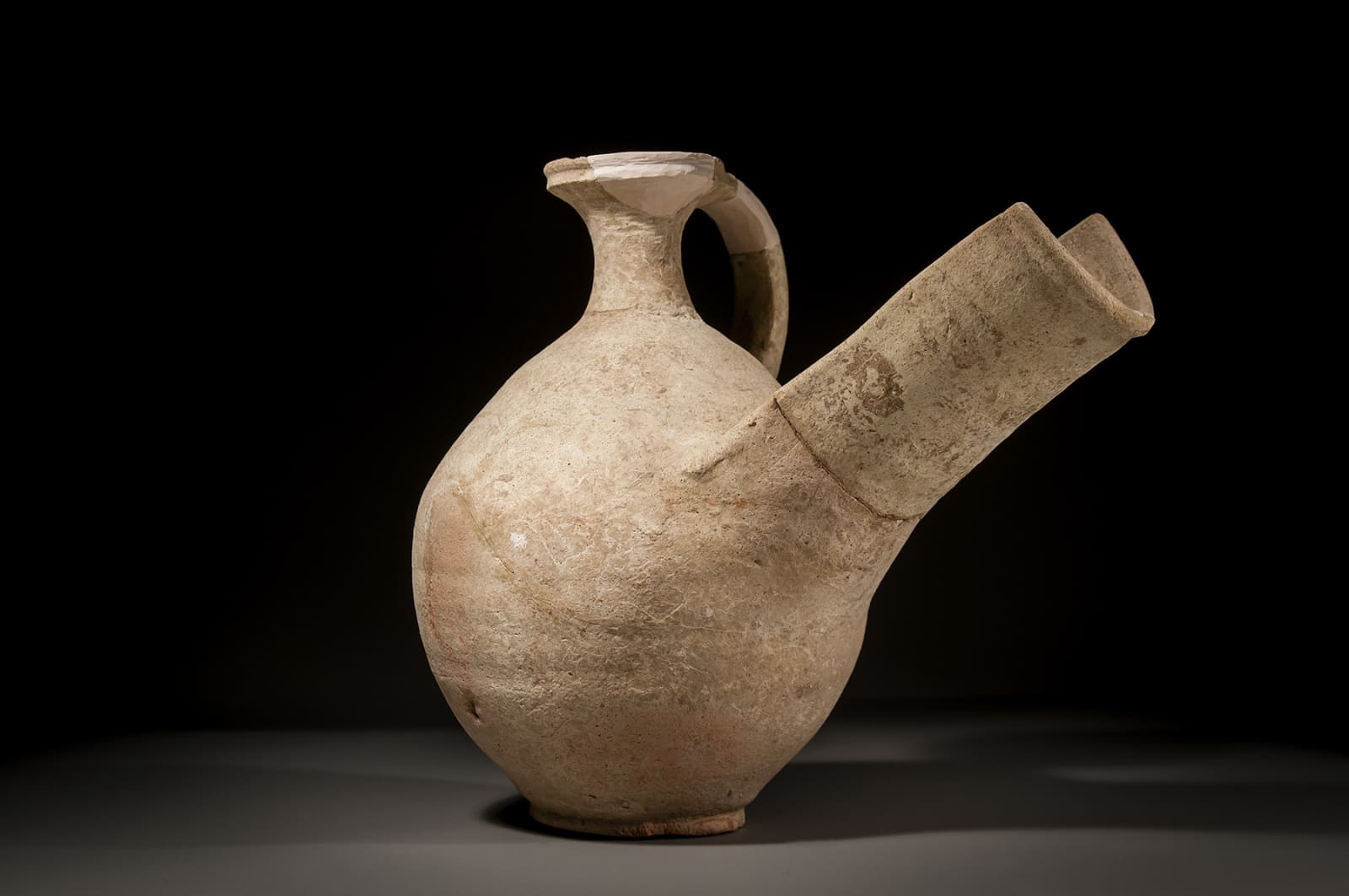 An Israelite/Judean Ceramic Wine Strainer, Iron Age II B, 900 B.C.E. - 800 B.C.E.