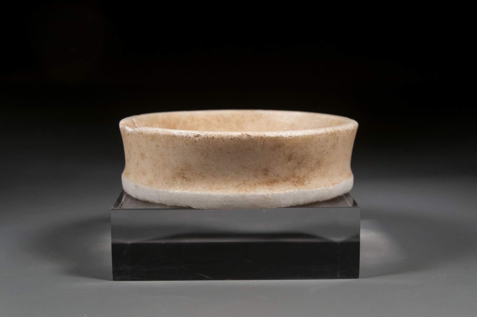 An Alabaster Shallow Bowl, Mesopotamian, Middle Bronze Age, circa 2100 B.C.E. – 1550 B.C.E.