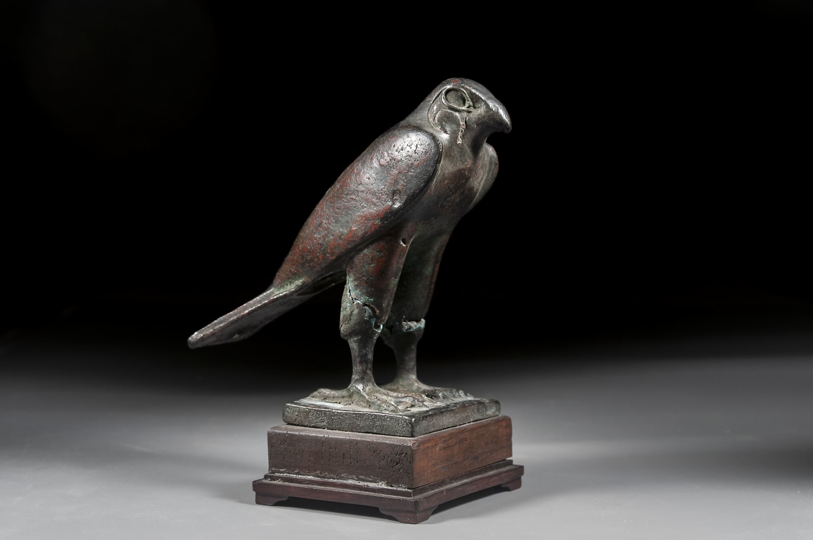 Late Dynastic Bronze Statue of Horus, Late Dynastic Period, 26th-30th Dynasty, 717-332 BC