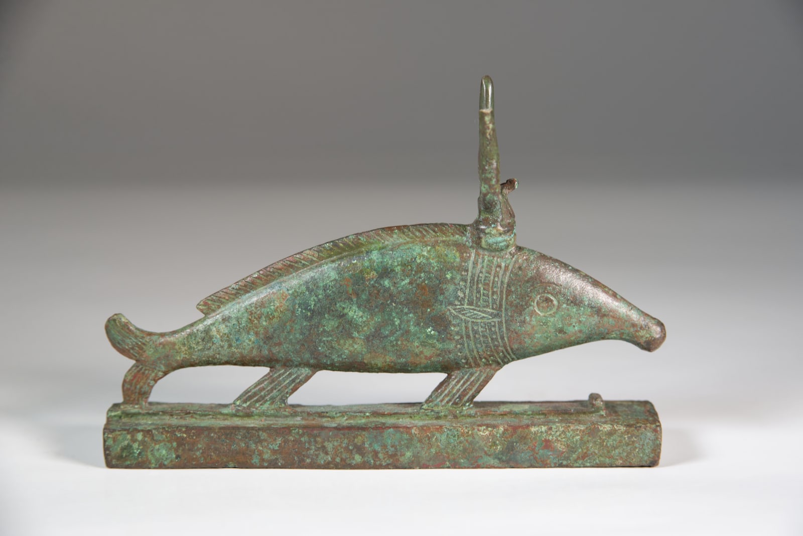 A Fine Bronze Late Dynastic Oxhyrenchus Fish , 600 B.C.E. – 300 B.C.E.
