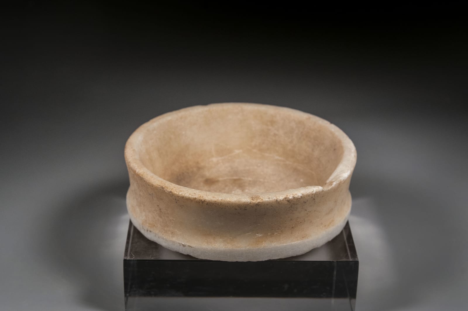 An Alabaster Shallow Bowl, Mesopotamian, Middle Bronze Age, circa 2100 B.C.E. – 1550 B.C.E.