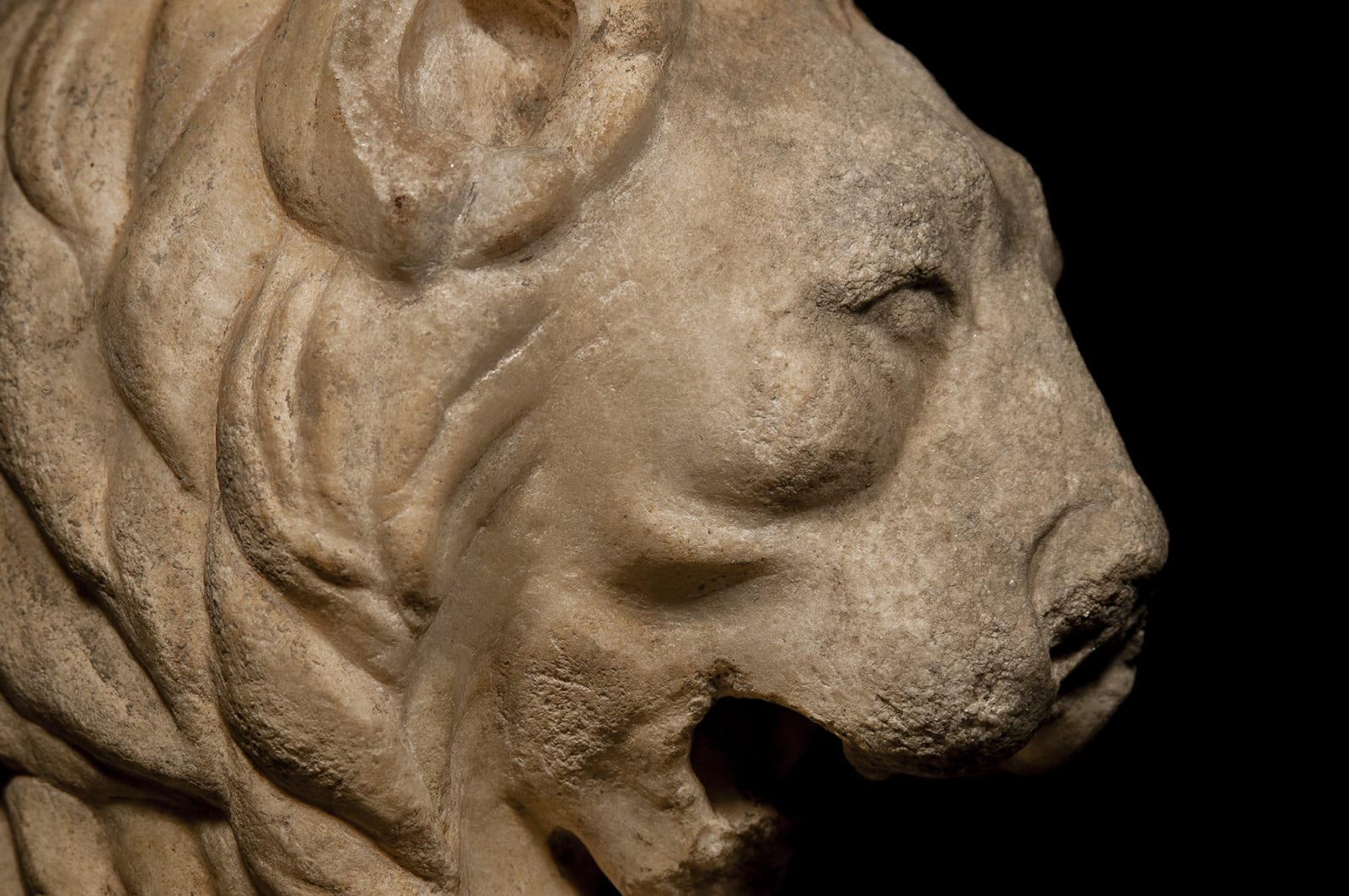 A Marble Trapezophoros Leg in the Form of a Lion, circa 100 A.D.