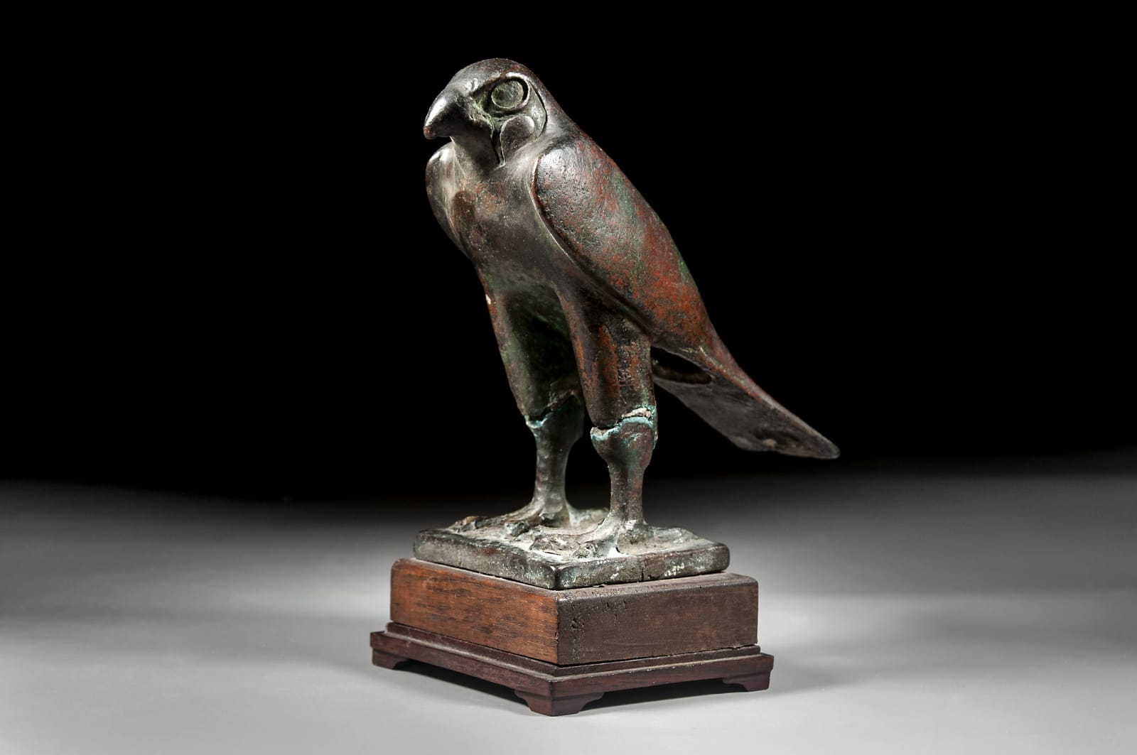 Late Dynastic Bronze Statue of Horus, Late Dynastic Period, 26th-30th Dynasty, 717-332 BC