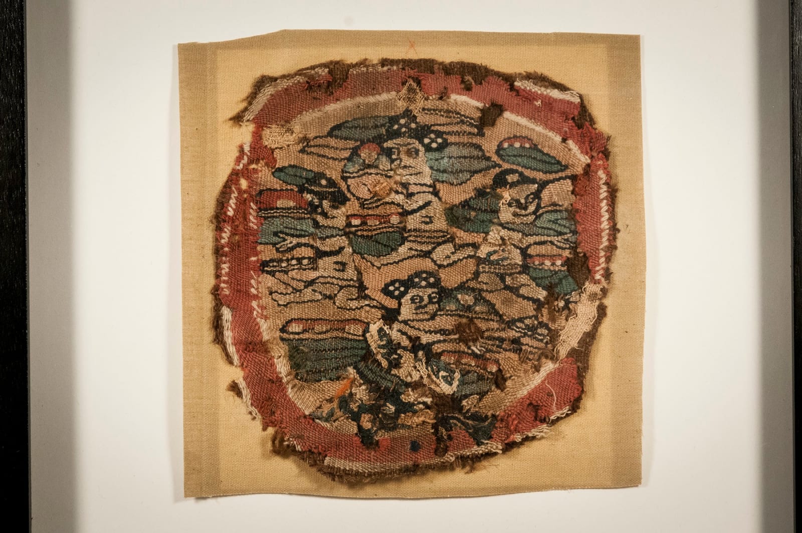 Coptic Weaving with Running Figures, Egypt, Coptic, 500 C.E. – 600 C.E.