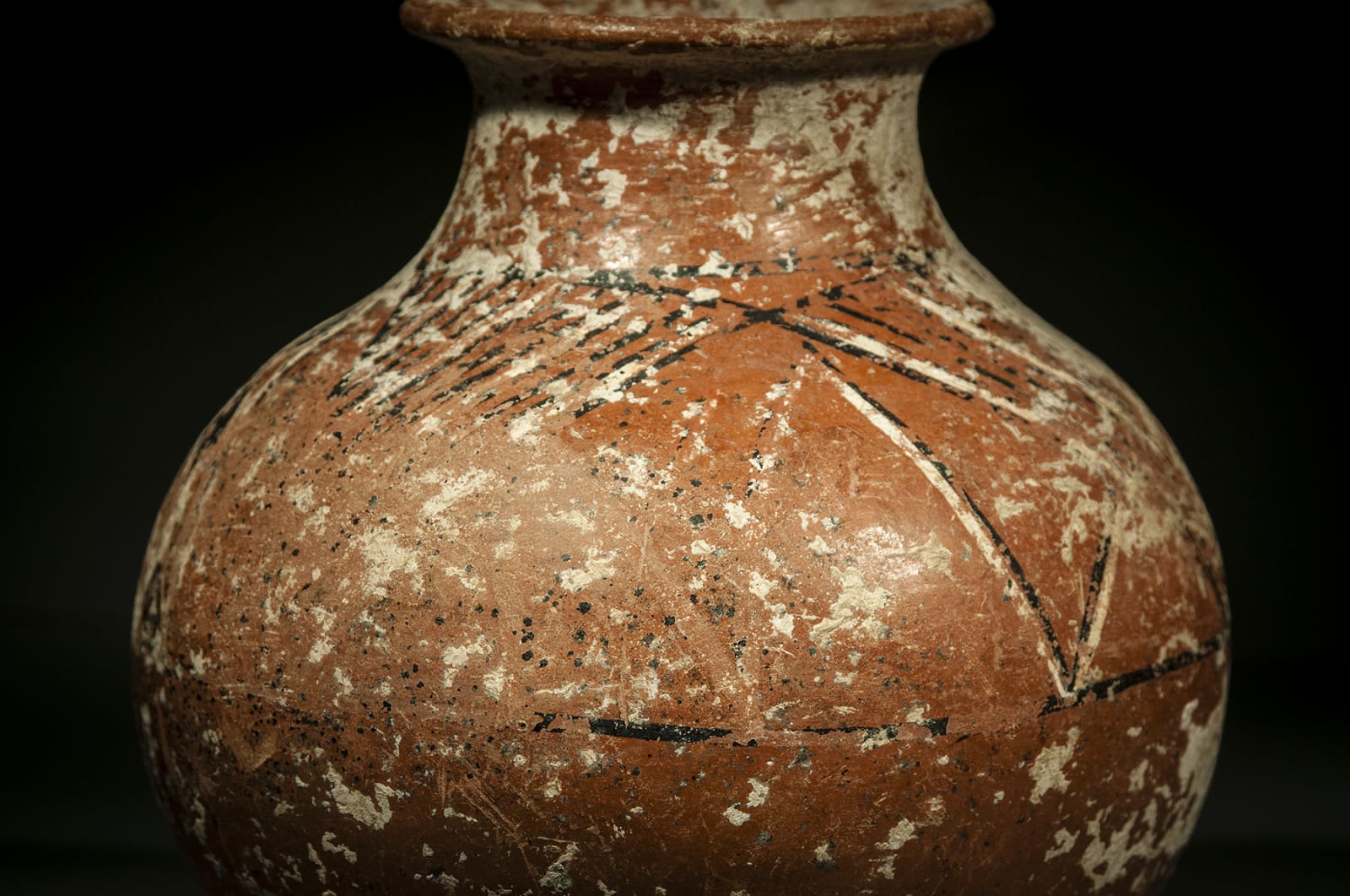 Large Painted Phoenician Red Slipped Jar, Iron Age II, 1000 B.C.E. - 850 B.C.E.