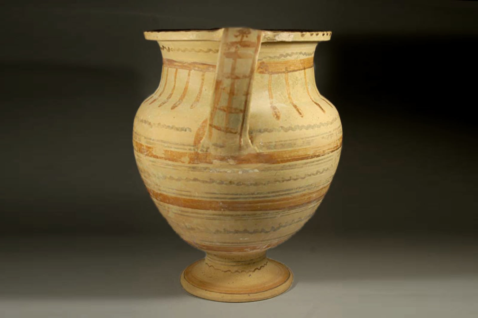 A Large Painted Greek Amphora, Archaic Period, Iron Age II C, 800 B.C. - 586 B.C.