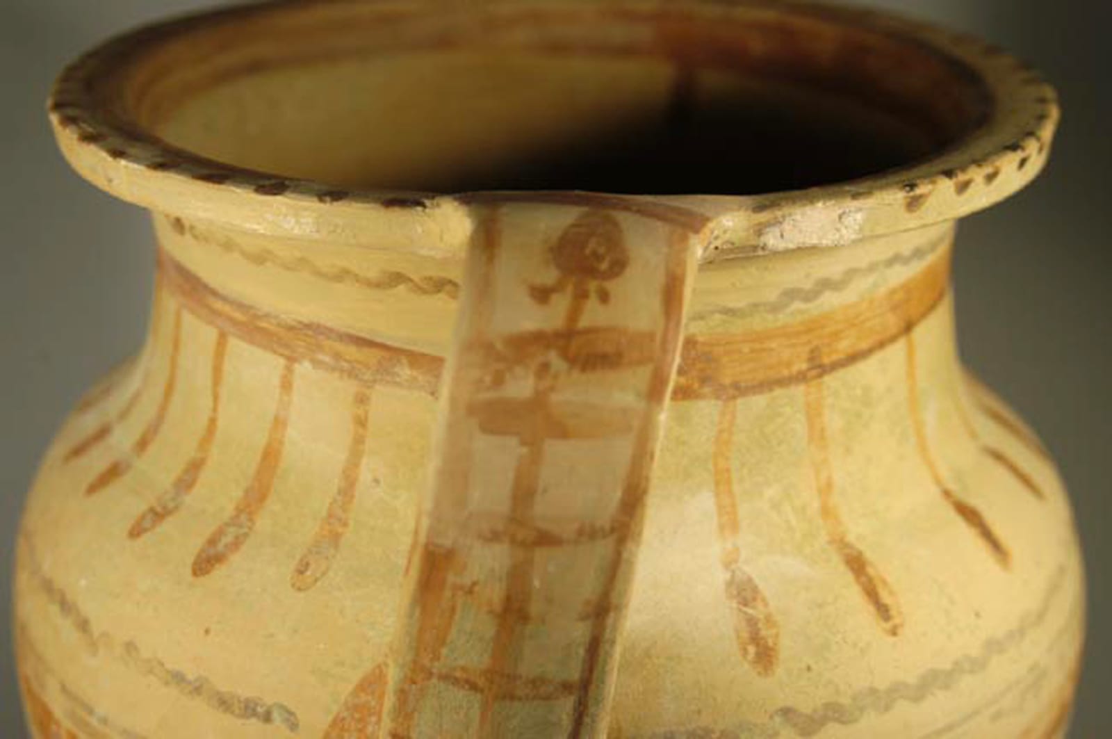 A Large Painted Greek Amphora, Archaic Period, Iron Age II C, 800 B.C. - 586 B.C.
