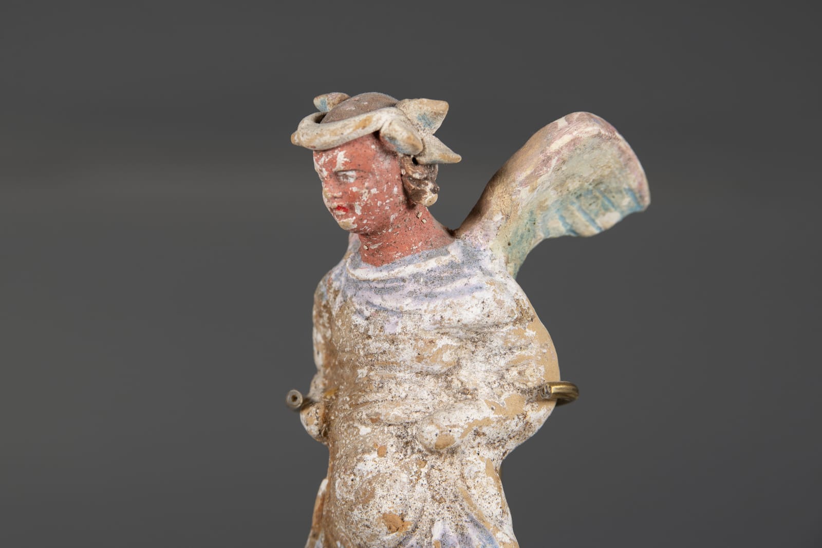 A Greek Statue of a Winged Nike Rider, Greek Magna Graecia, Canossian, circa. 300 B.C.E.