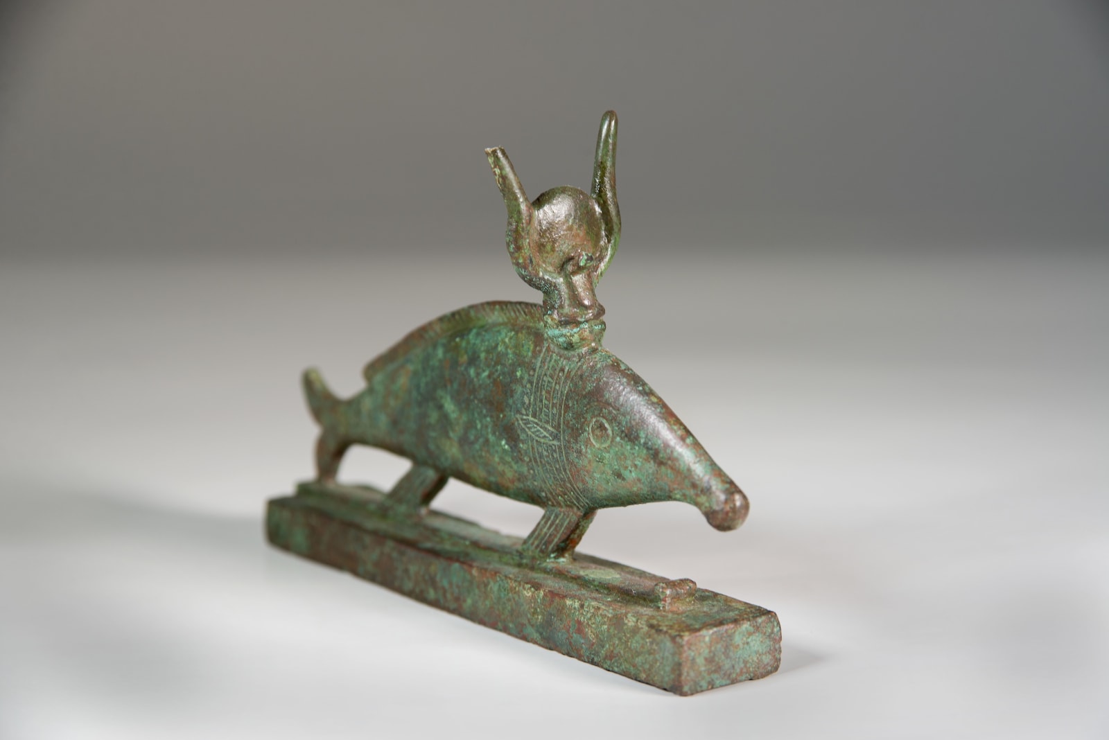 A Fine Bronze Late Dynastic Oxhyrenchus Fish , 600 B.C.E. – 300 B.C.E.