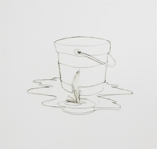 Vik Muniz, Leaking bucket, 1997