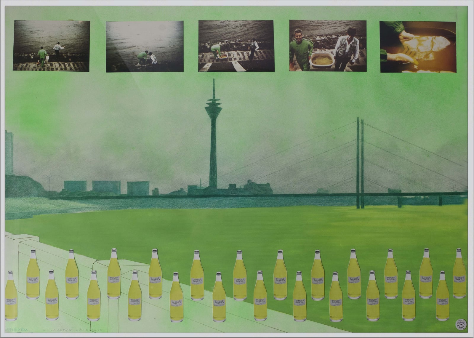 Nicolás García Uriburu, Rhein Aktion - Düsseldorf, 1981