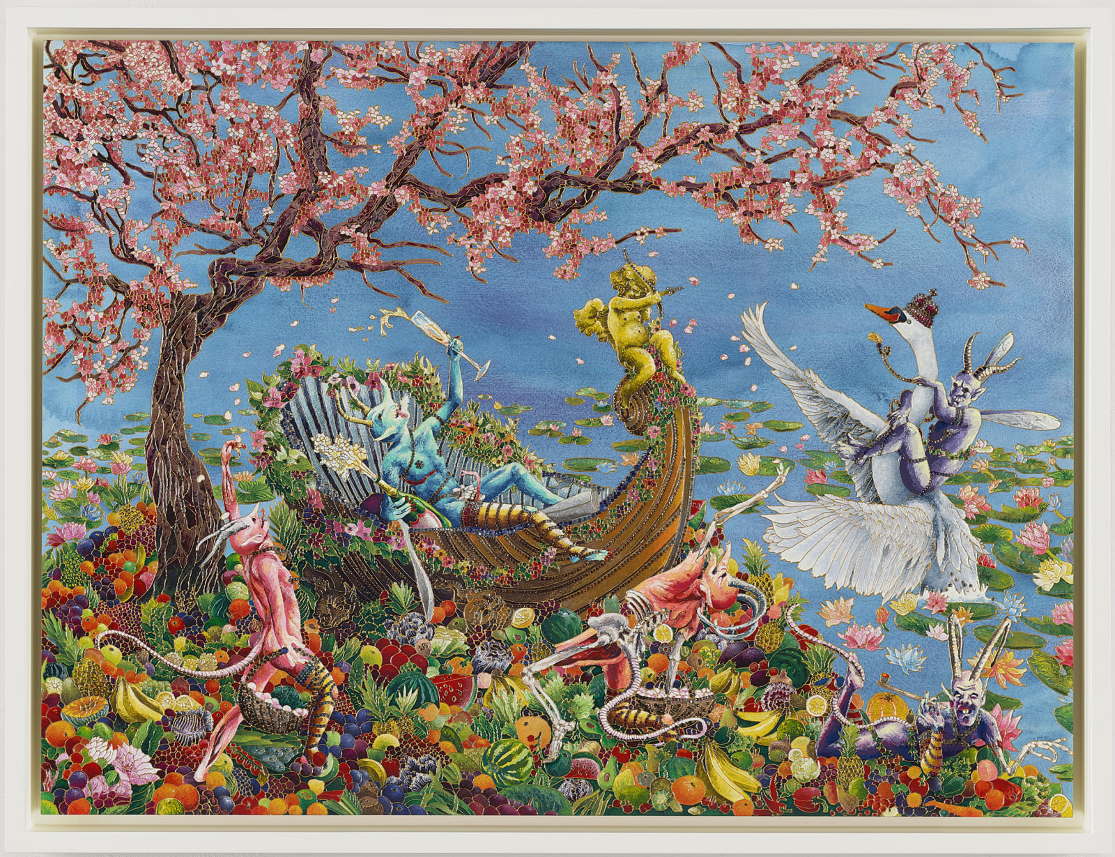 Raqib Shaw, Ludwig fantasy suite...drunk on the wine of the beloved, 2018