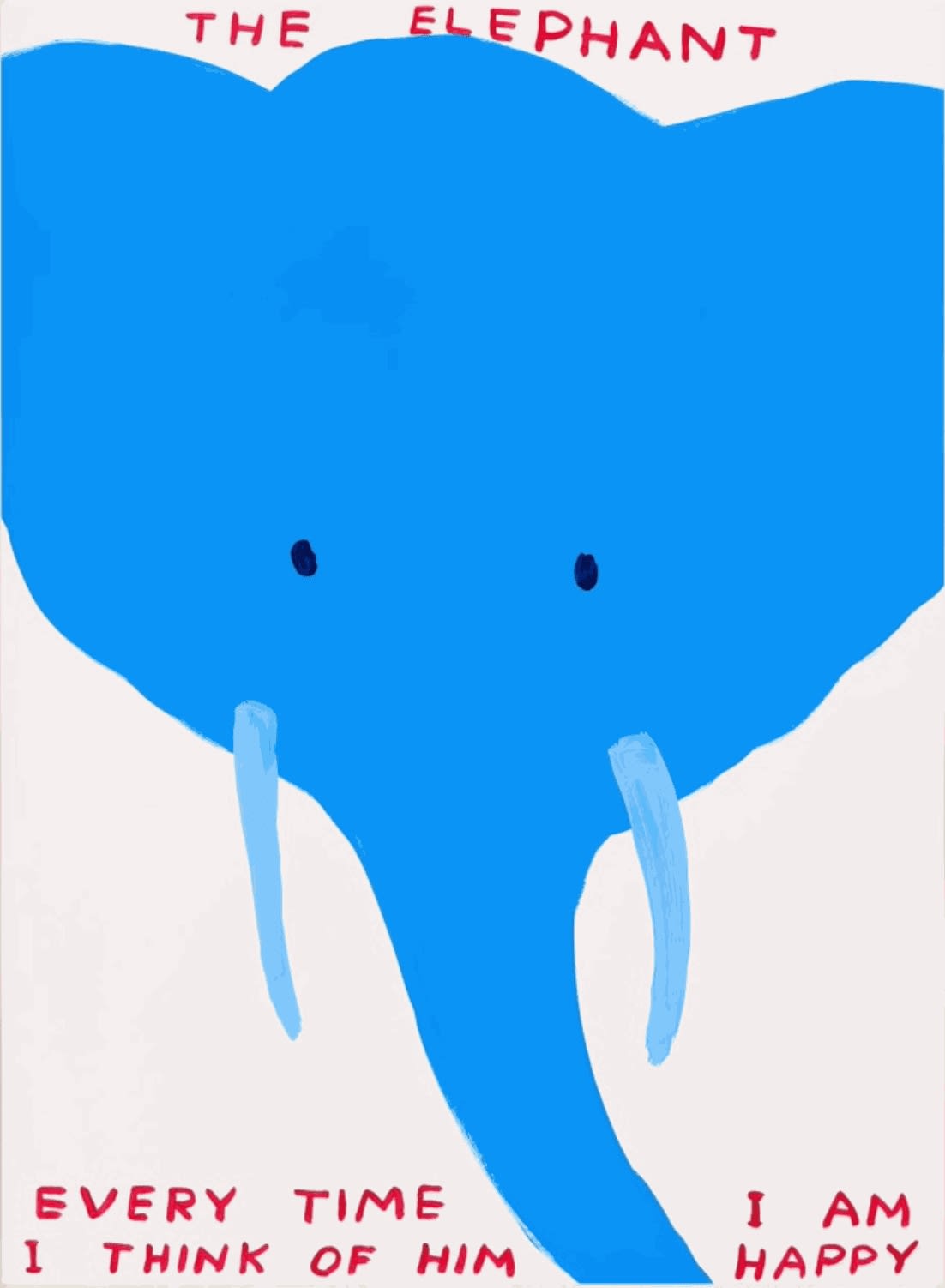 David Shrigley, Everytime I Think of Him, 2022