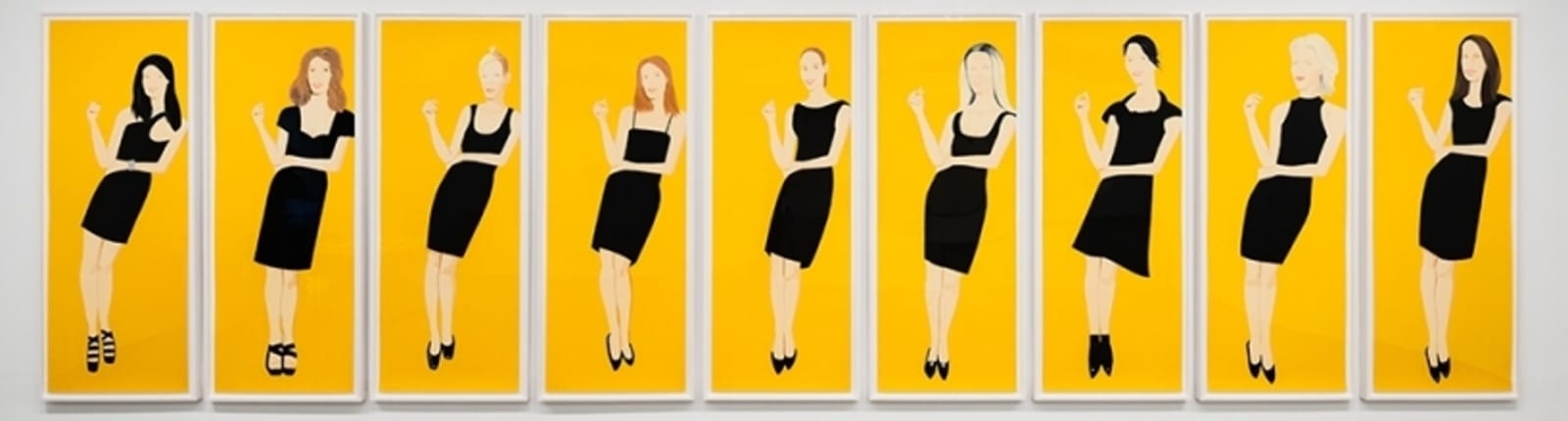 Alex Katz, Black Dress (Portfolio of 9), 2015