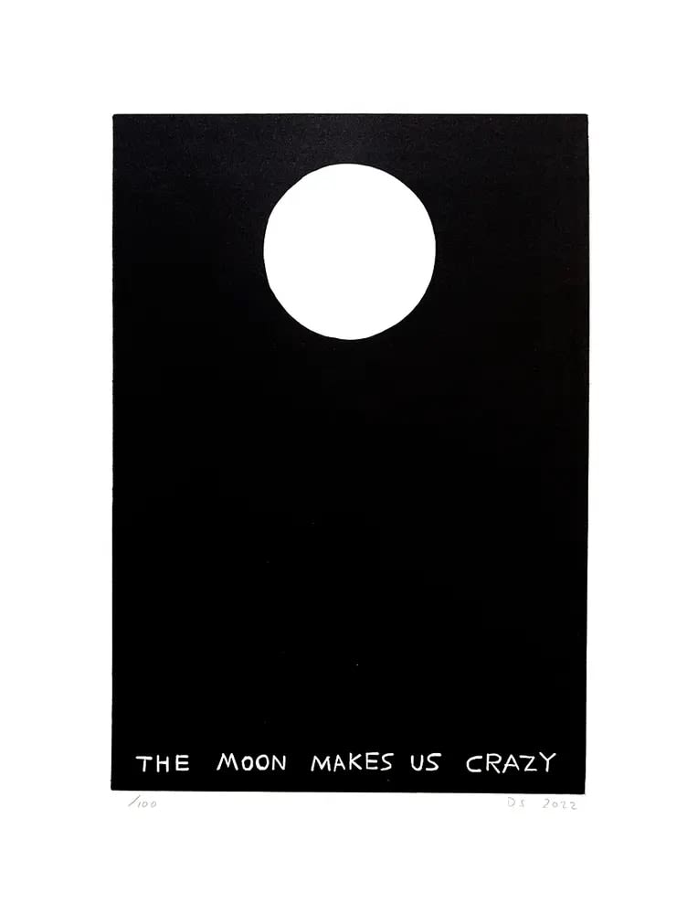 David Shrigley, The Moon Makes Us Crazy, 2023