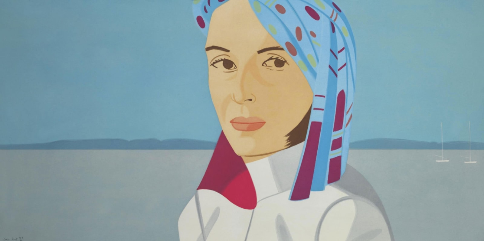 Alex Katz, Ada in Blue Hat, 2004