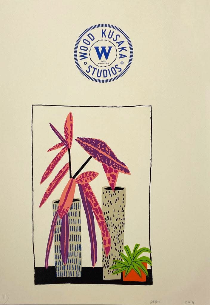 Jonas Wood, Notepad Doodle 3 (State 2), 2018