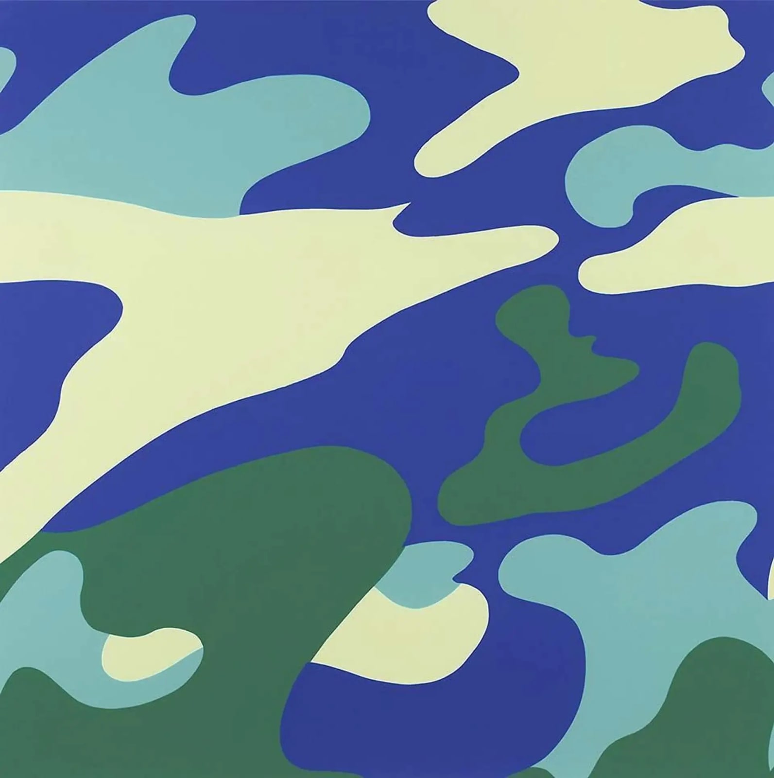 Andy Warhol, Camoflage F&S II. 411, 1987
