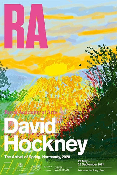 David Hockney, Royal Academy Exhibition Poster, 2021