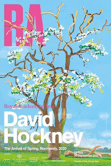 David Hockney, Royal Academy Exhibition Poster, 2021