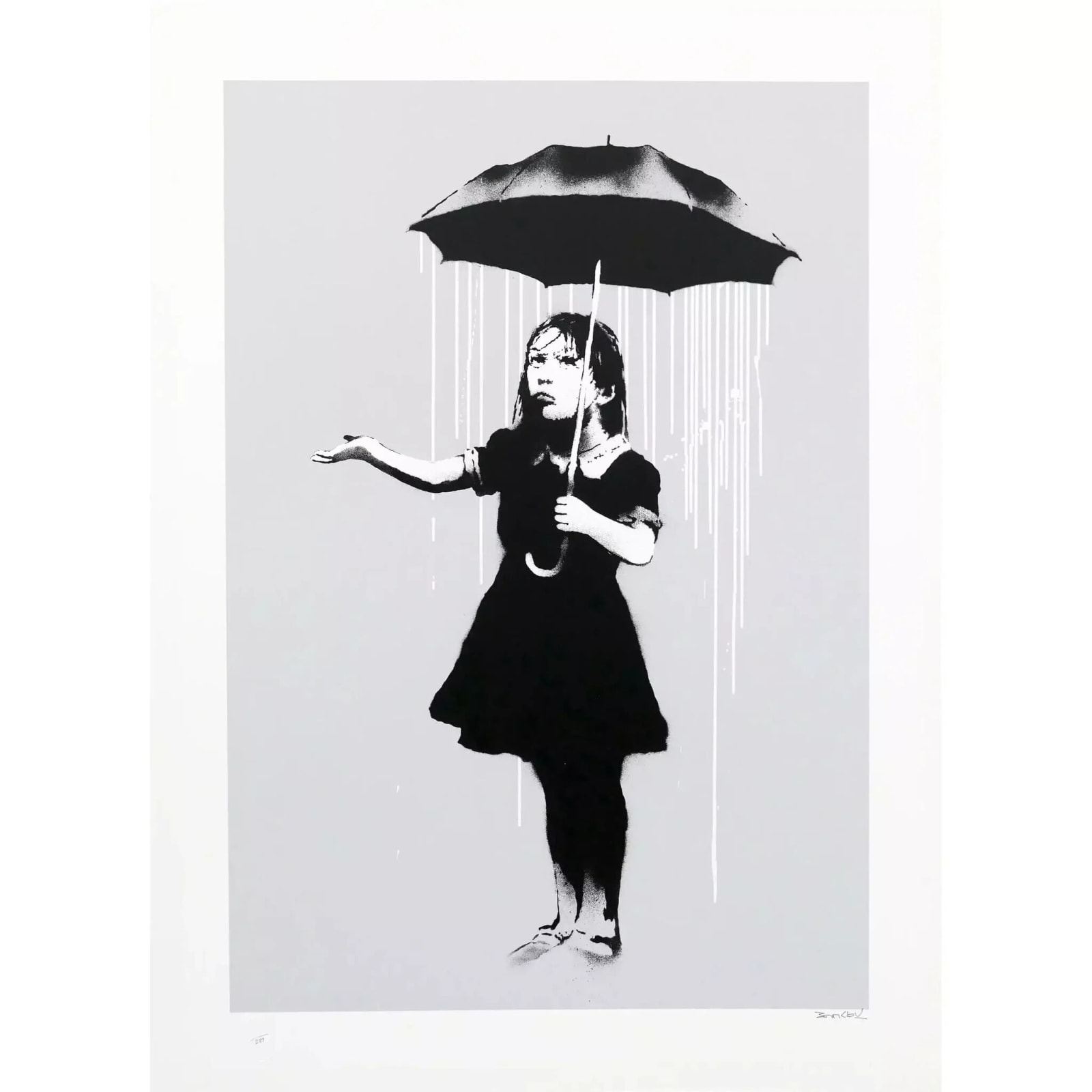 Banksy, Nola - white, 2008