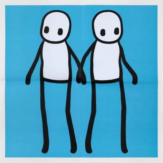 Stik, Holding Hands - blue, 2020