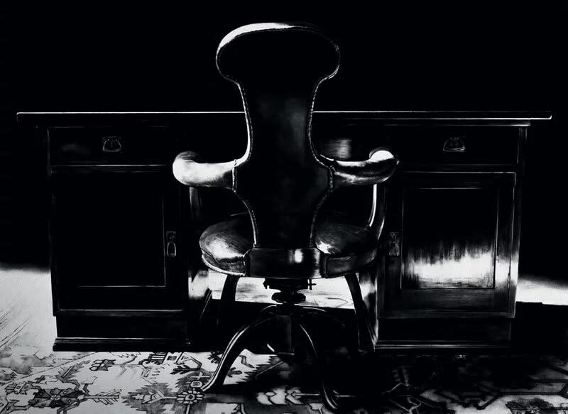 Robert Longo, Freud’s Desk and Chair, Study Room, 2004